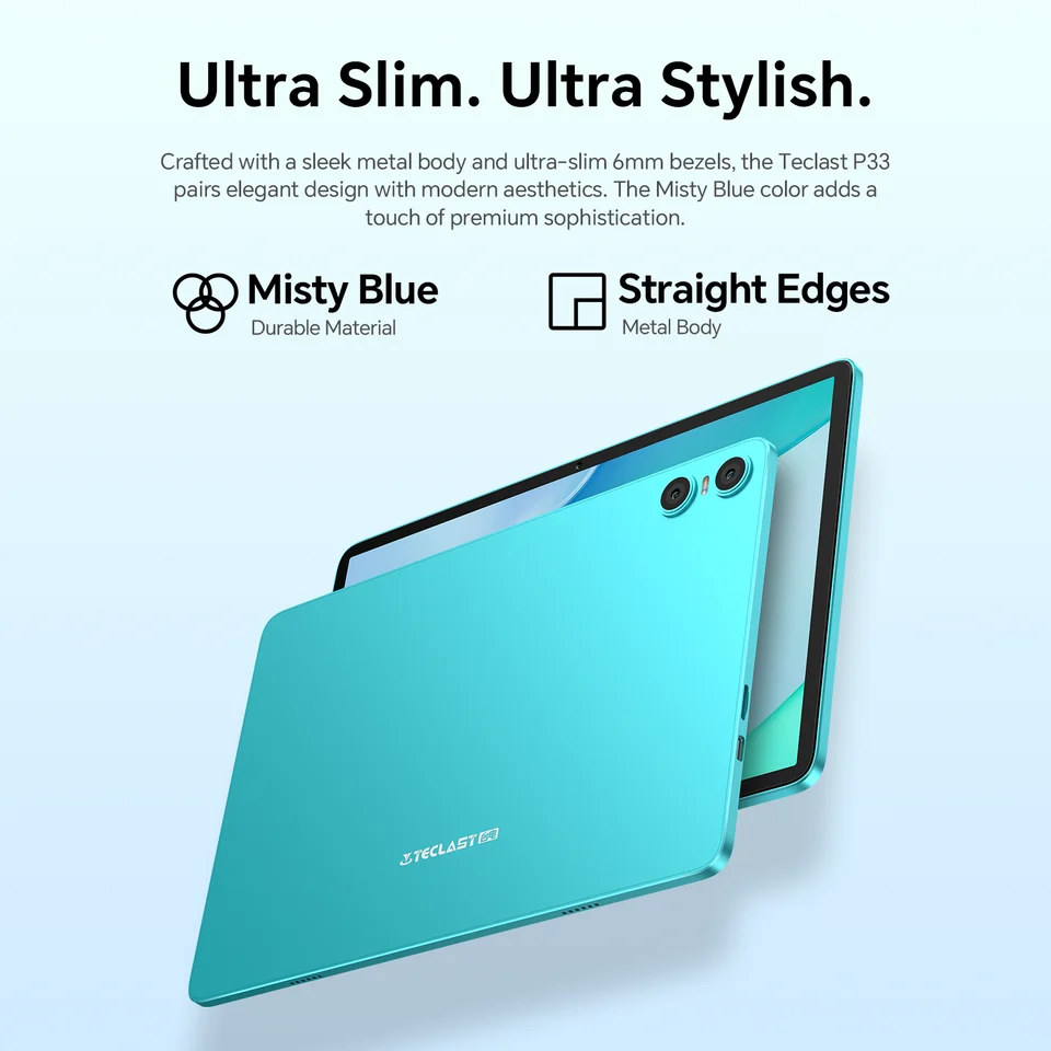 Teclast P33 Android 15タブレット 10.1インチ 1280x800 IPS A333 5
