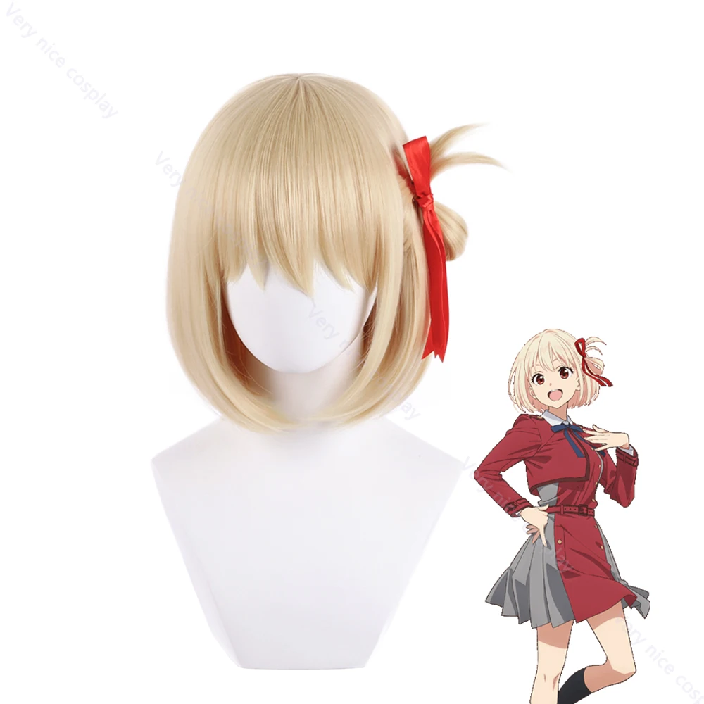 

Anime Lycoris Recoil Cosplay Nishikigi Chisato Cosplay Wig Short Hair Anime Lycoris Recoil Heat Resistant Synthetic Wig