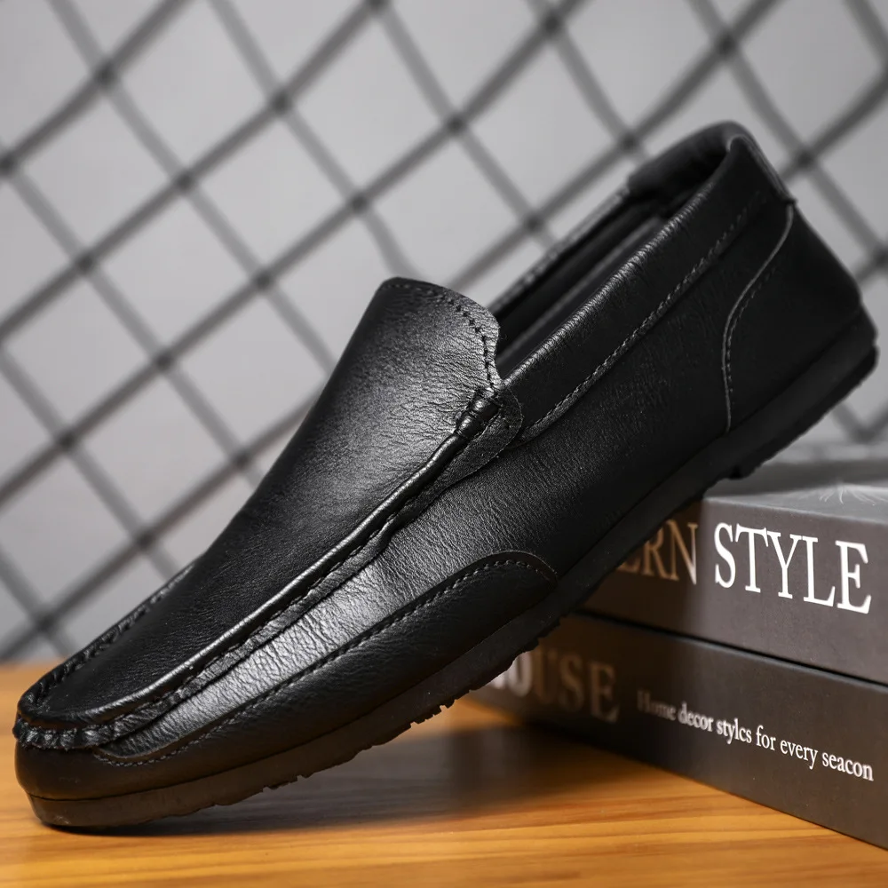 Male Driving Shoes Fashion Men Shoes Artificial Leather Casual Summer Shoes Classic Mens Loafers Elegantes Slip on Men's Flats