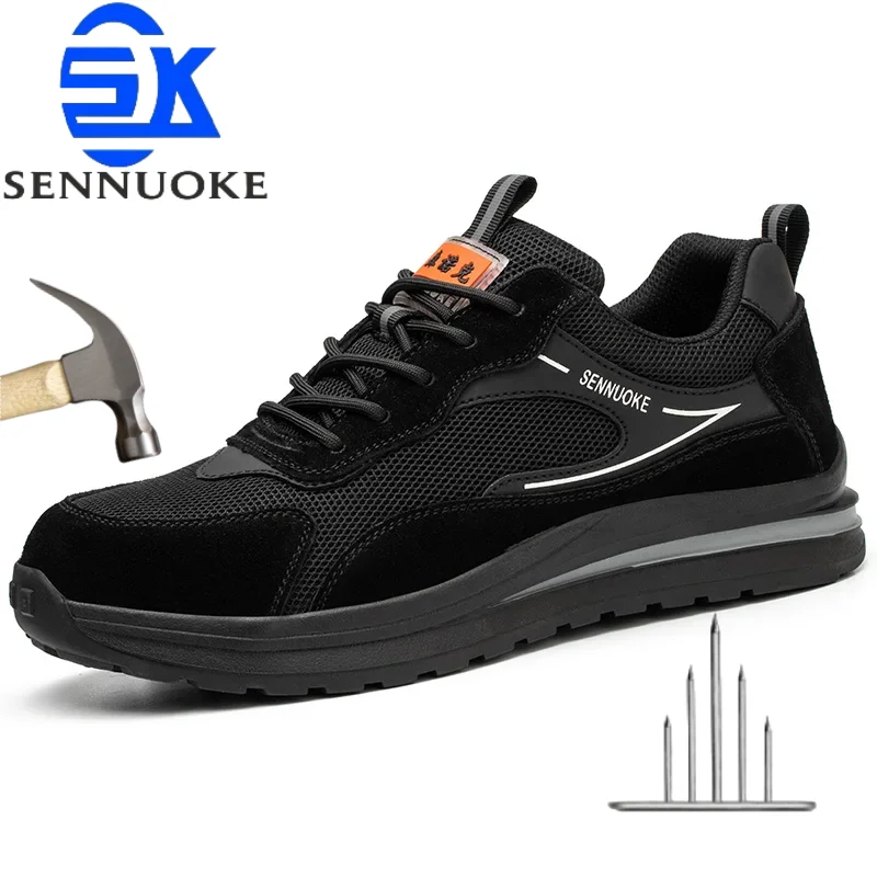 

Safety Shoes Sport Shoes Men for Work Sneakers Lightweight Steel Toes Free Shipping Industrial safety tennis