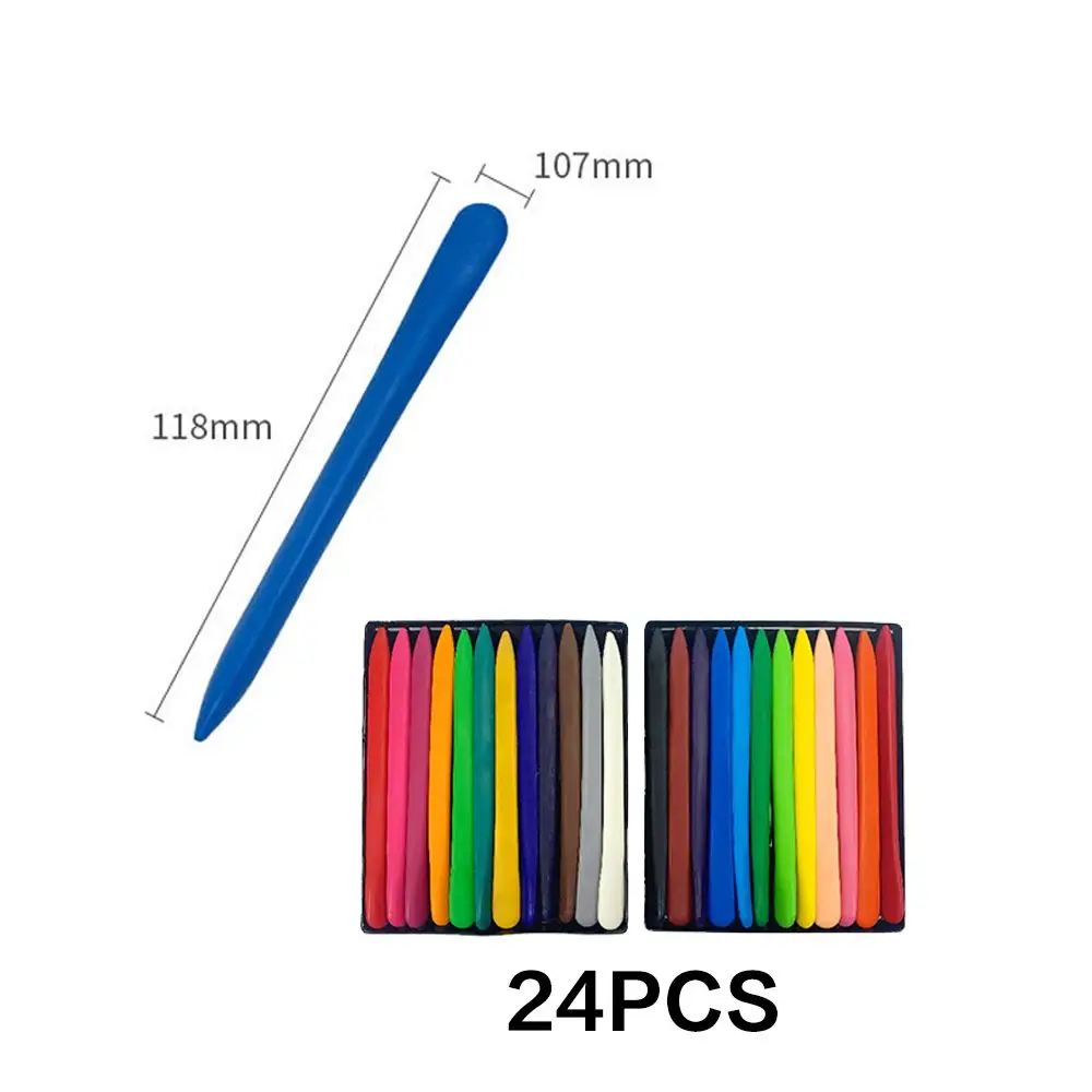 24 Colors Gift Non Dirty Hand Washable Earlyeducation Tools Wax Pencil Marker Oil Painting Stick Colored Crayon oil pastels,colored crayons,color pencils,oil painting sticks,children painting supplies