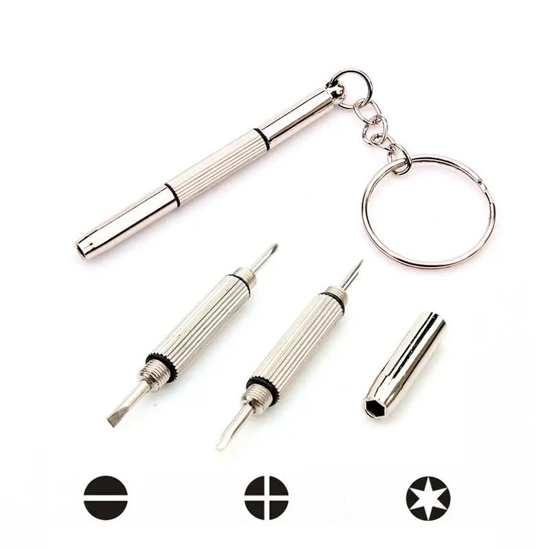 

5000Pcs Eyeglass Screwdriver Kit Keychain Portable Stainless 3 In 1 Sunglass Watch Repair Useful Multi Function Hand Tools