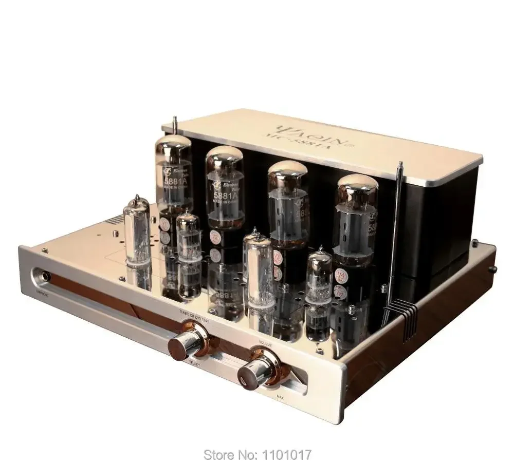 

YAQIN MC-5881A Magic Eye Push-Pull Tube Amplifier HIFI EXQUIS 5881 Lamp Headphone Amp