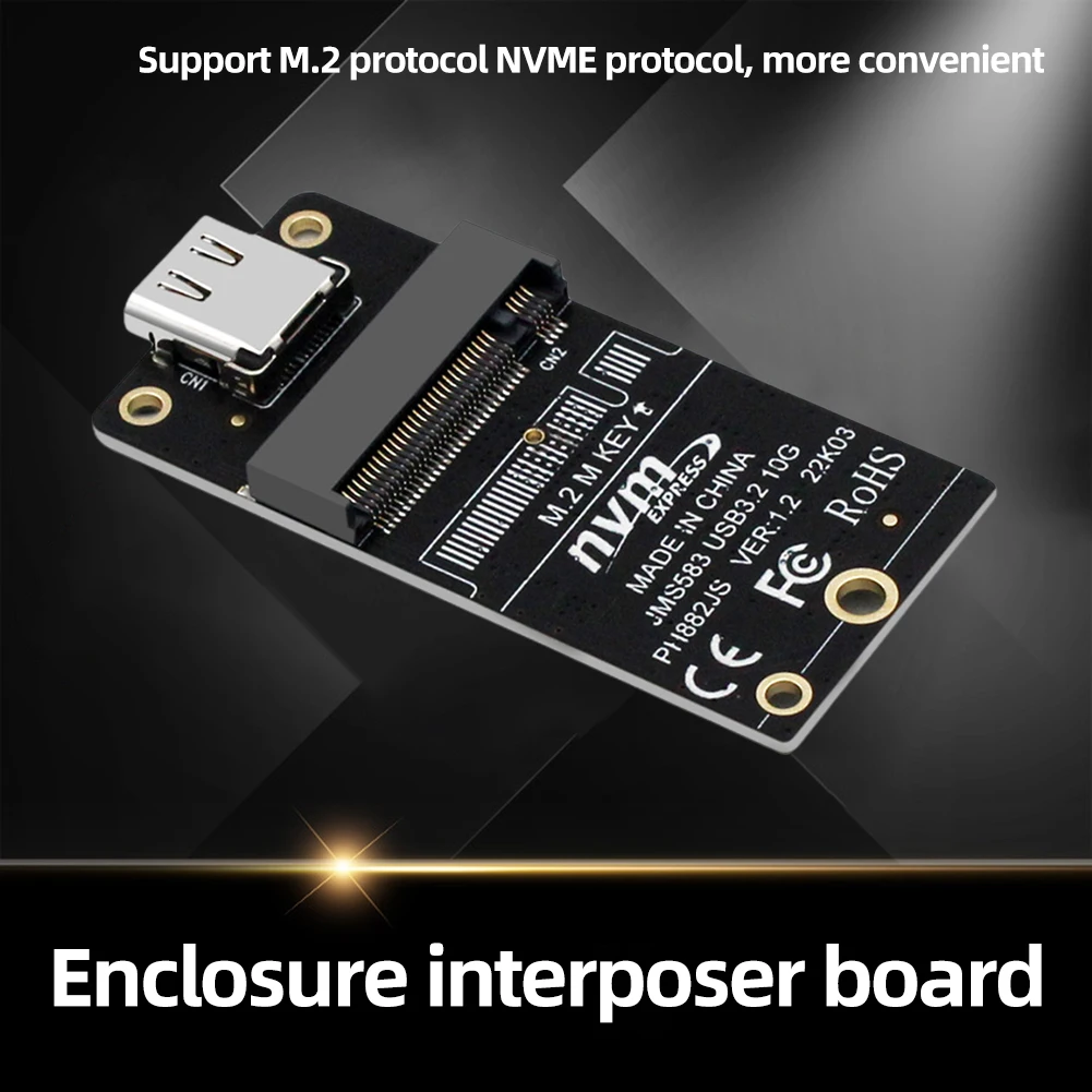 NVME M.2 to CŸ HDD Ŭ  , USB3.2 SSD Ŭ  ī, 10Gbps  2230 2242 2260 2280  SSD