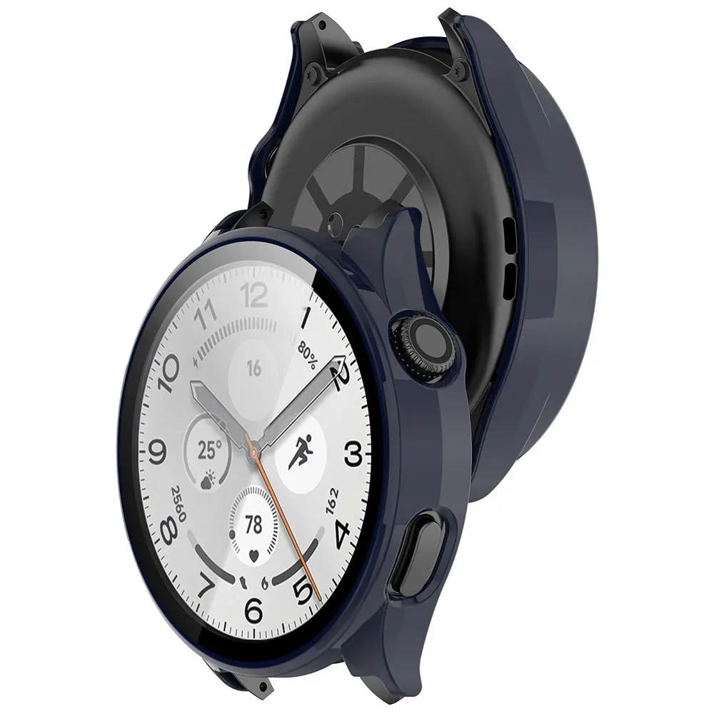 Durable Protective Smartwatch Case with Tempered Glass Film