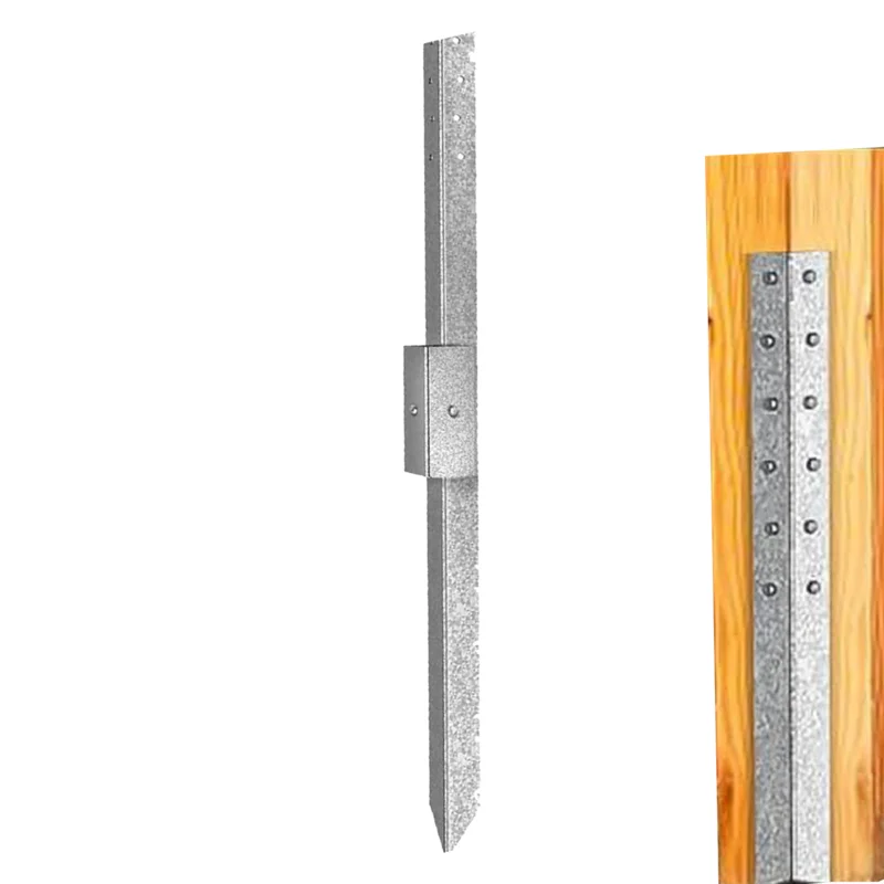 Post Anchors Heavy Duty Fence Spikes Thickened Barrier Bracket Repairing Accessories For Mailbox Reinforcement