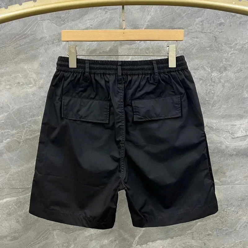 Korean Black Shorts For Men Summer Streetwear Multi Pockets Safari Style Short For Men Sports Casual Men's Short Versatile Short