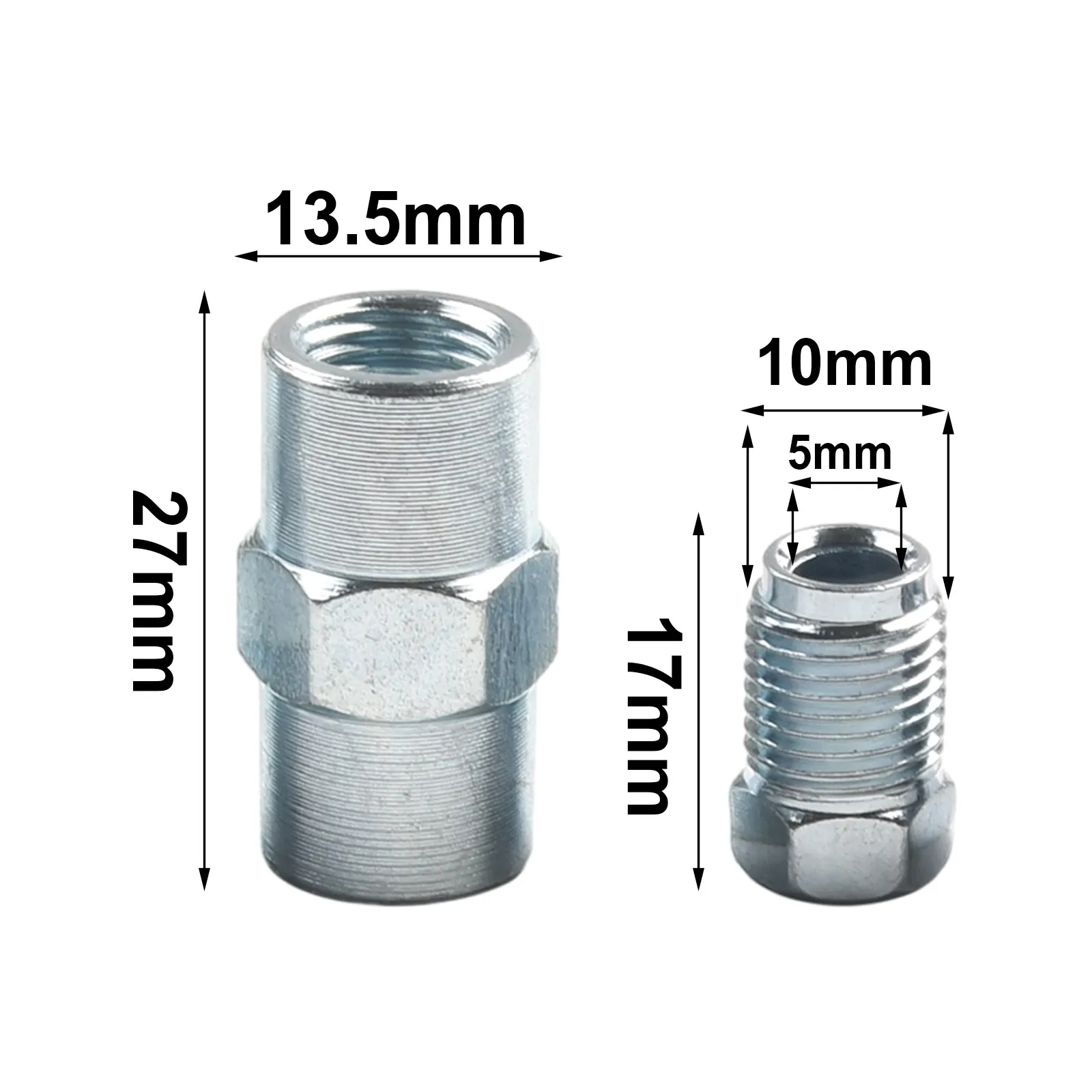 

Car Brake Pipe Joint Brake Cable Connector Kit Brake Pipe M10 Way Female Connector Brand New For Bell Mouth Of 3/16 Pipe