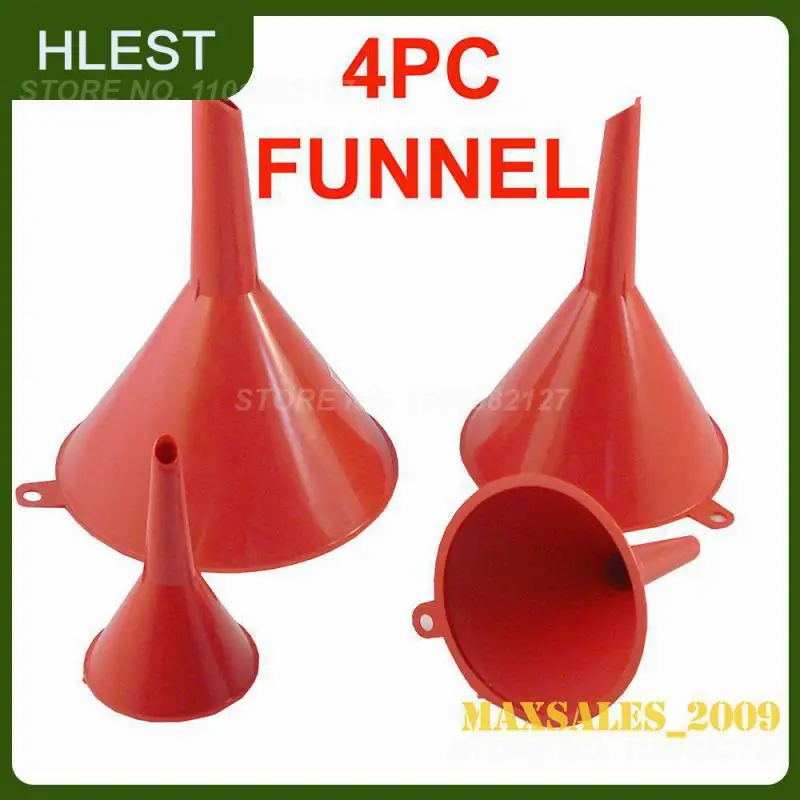 Red Filling Oil Change Equipment Multi Use Durable Funnel Set Universal
