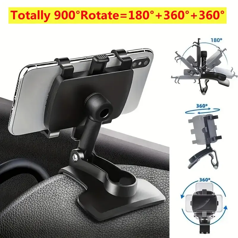 Supporto per telefono per auto Cruscotto Supporto per cellulare Supporto per cellulare Clip nella staffa di supporto GPS per auto per iPhone Supporto per auto portatile Samsung - Image 3