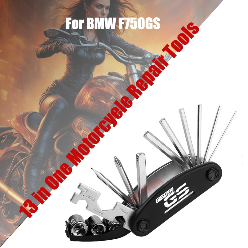 

For BMW F750GS 13 in 1 Bike Bicycle Multi Repair Tool Set Kit Hex Spoke Cycle Screwdriver Tool Wrench Mountain Cycle Tool Sets B