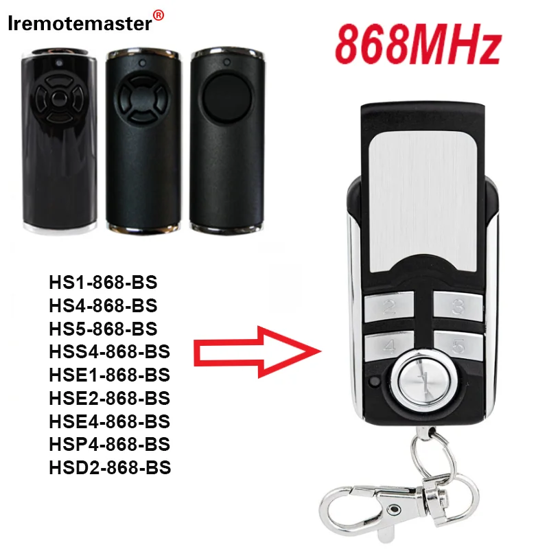 

For HORMANN Bisecur Remote Control Compatible with 868MHz HSE1 HSE2 HSE4 HS1 HS4 HS5 HSD2 HSP4 868 BS Garage Door Opener