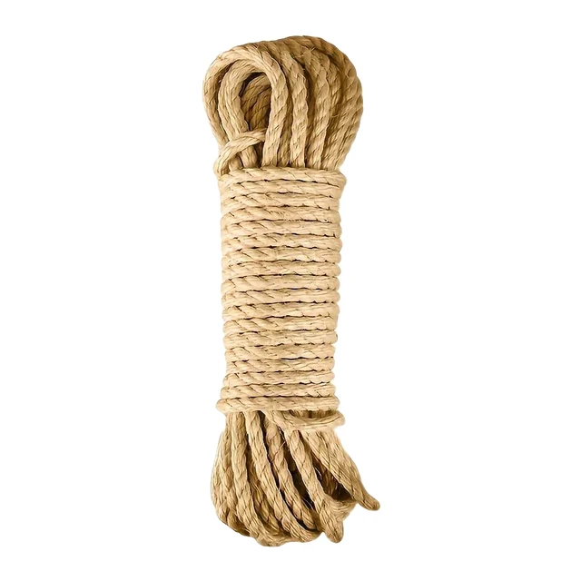 Cat Scratcher Rope DIY Natural Sisal Rope Toy Cats Paw Claw Furniture Protector Cat Tree Tower Climbing Frame Binding Rope 6
