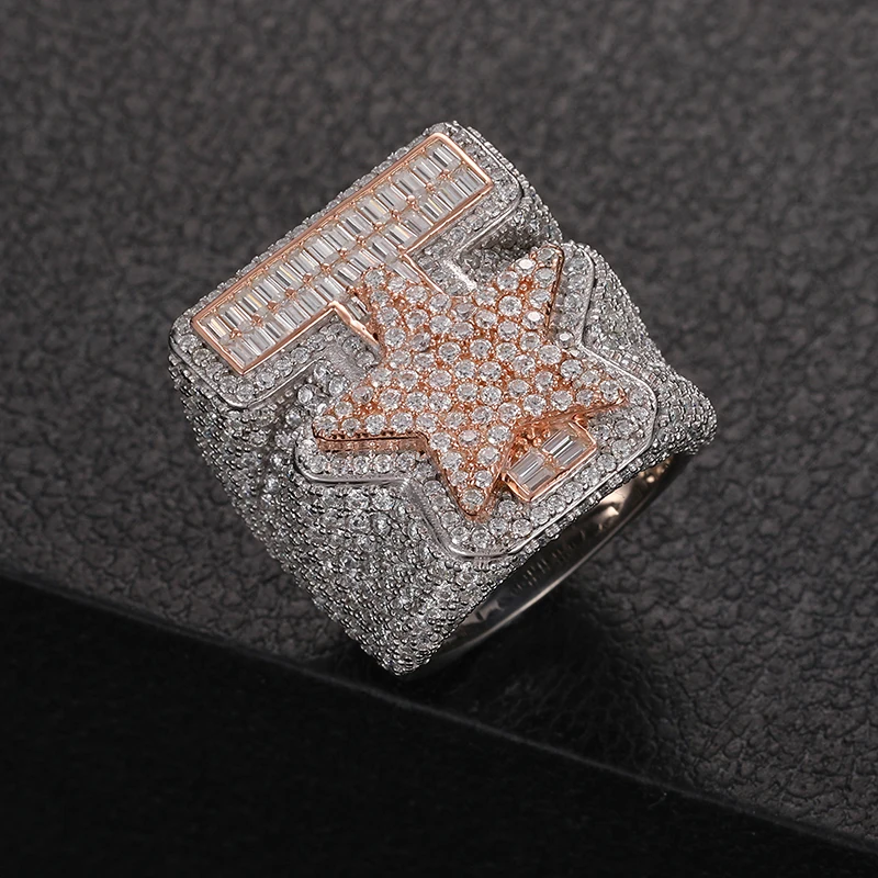 JEWE-Personalized-Custom-Star-Ring-925-Sterling-Silver-White-Gold-Pass ...