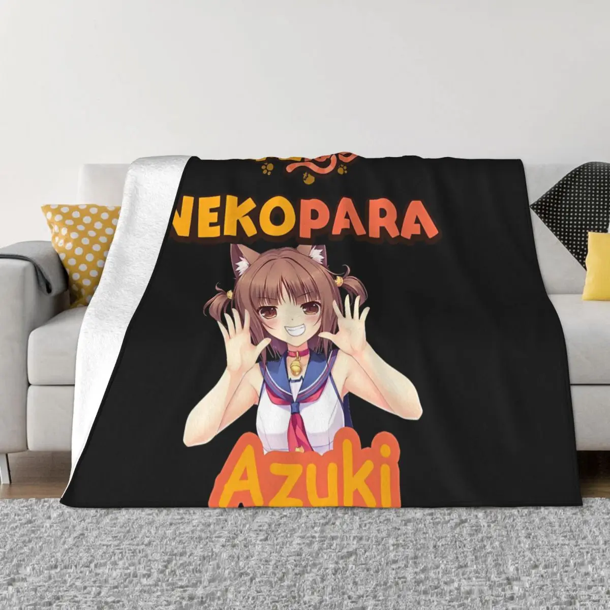 

NEKOPARA Azuki Classic Portable Warm Throw Blankets for Bedding Travel