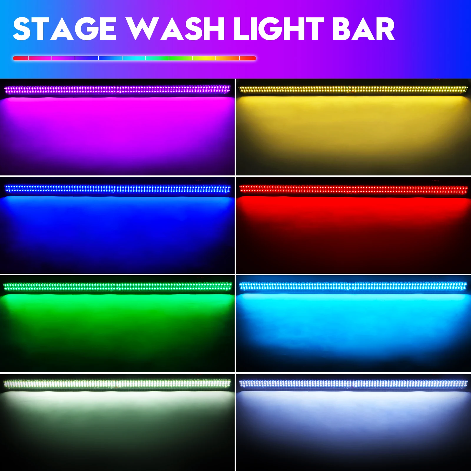 RGB LED Wall Washer Lights 4PCS Bar Stage Effect Lighting Projector for Nightclub Wedding Party Liveshow Club KTV Show