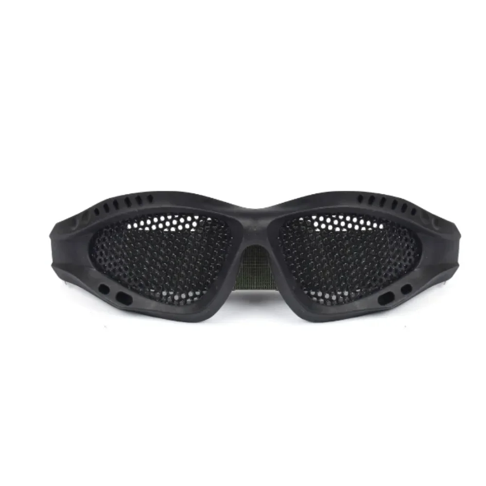 1PC Outdoor Tactical Safety Goggles Anti Fog with Metal Mesh/PC Len for Paintball