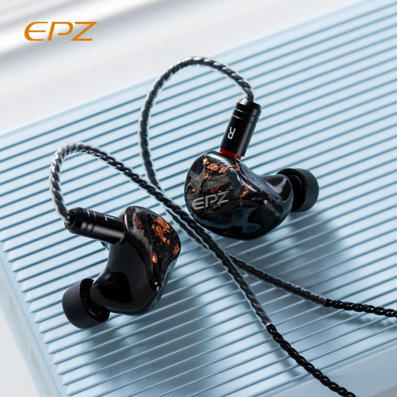 

EPZ Q1 Earphones Wired HIFI Bass Earbuds With Cable Mic In Ear Monitor Headphones Game Competition Sport Noise Cancelling