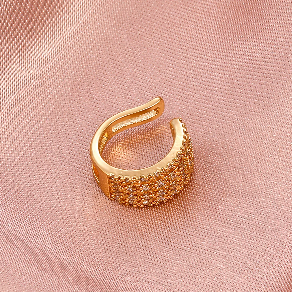 Hip Hop Cool Non Pierced Earrings Premium Design White Zircon Ear Clip Earrings for Woman Ear Stainless Steel Jewelry 1PC ear clip earrings,clip earrings,ear clip