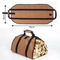 Portable Firewood Storage Bag Waterproof Scratch-resistant Wood Log Carrier Outdoor Camping Firewood Holder Wood Carry Bag 2
