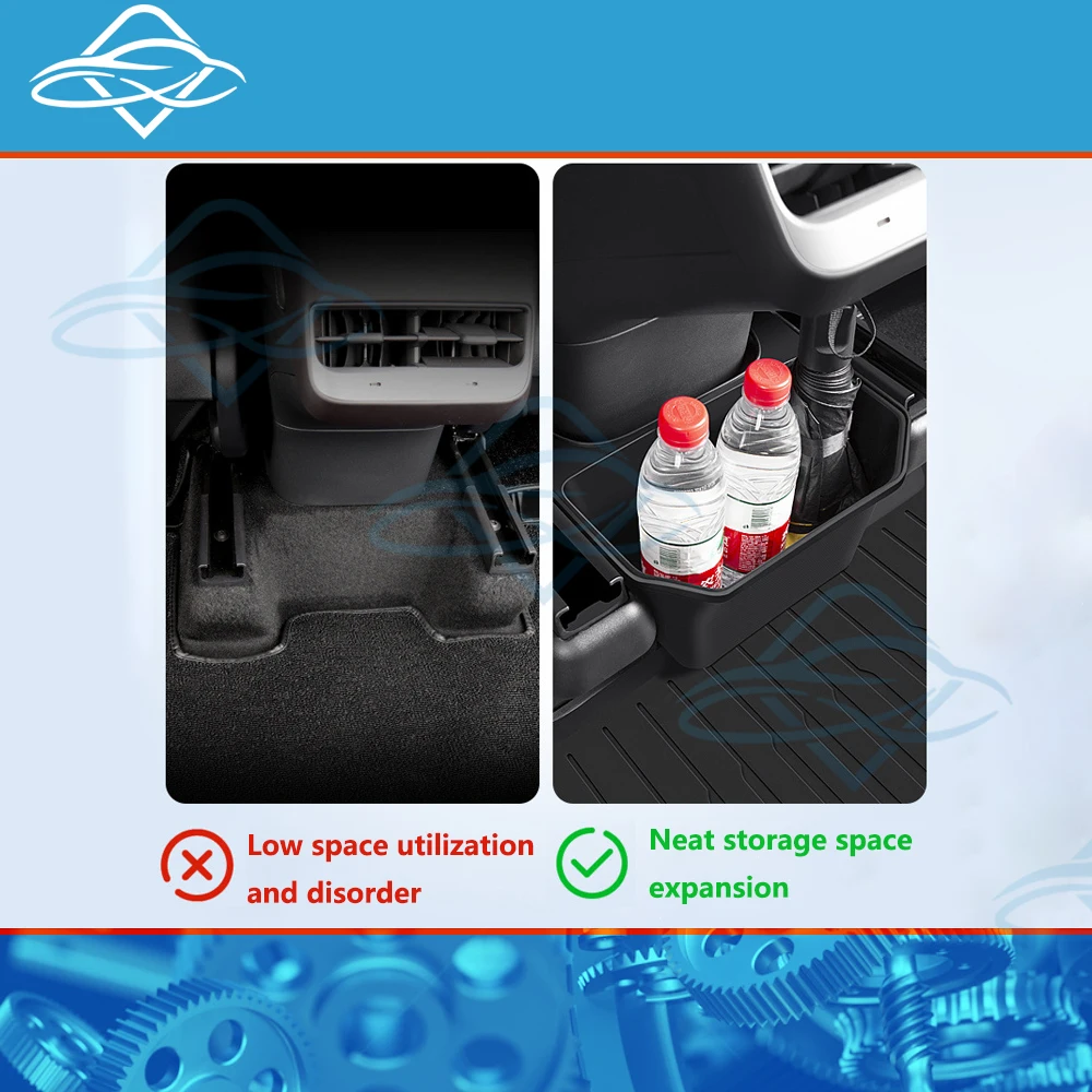 Rear Seat Storage Box for Tesla Model Y Juniper 2021-2025 thumbnail 3
