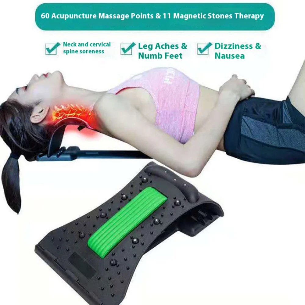 Cervical Spine Corrector Lumbar Back Stretcher Home Neck Support Traction Device Top Waist and Back Opening Waist Fitness