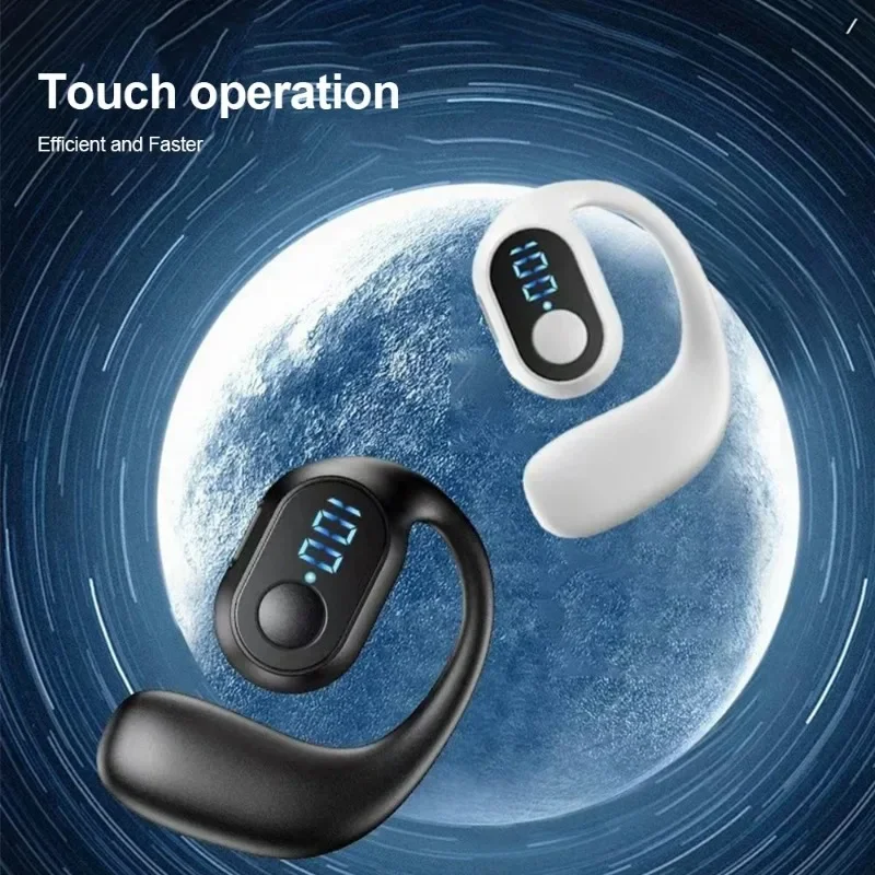 Bluetooth 5.3 Headphone TWS Wireless Ear Hook Earphone HiFi Stereo Noise Reduction Headset Waterproof Earbud for Huawi Xiami 4
