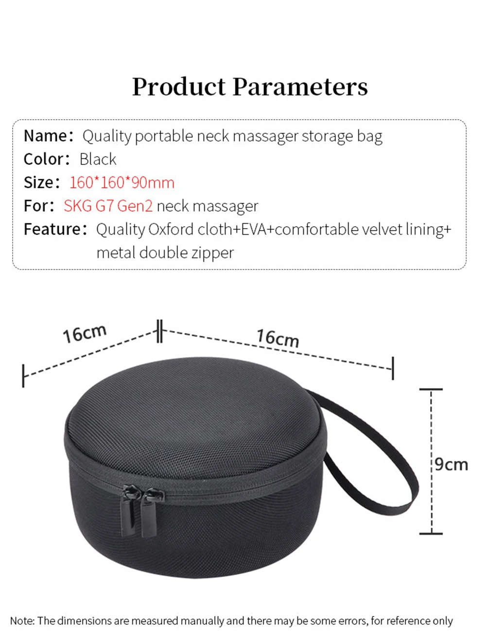 Hard EVA Storage Bag for SKG G7 2nd Neck Massager Protect Box Portable G7 Gen2 Exclusive Edition Neck protector Carrying Case