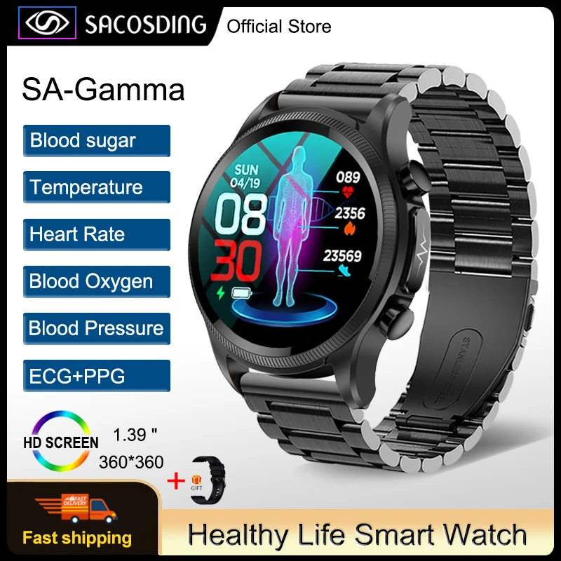Blood Glucose Blood Pressure Fitness Sports Watch Smart Watch Blood