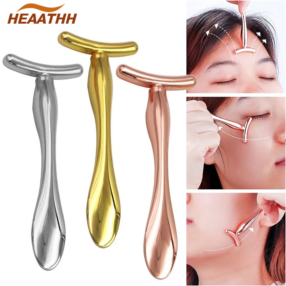 

1PC Metal Eye Cream Applicator Wand Stick Eye Massage Face Skin Care Tool Girls Women Facial Massager Reducing Puffiness Wrinkle