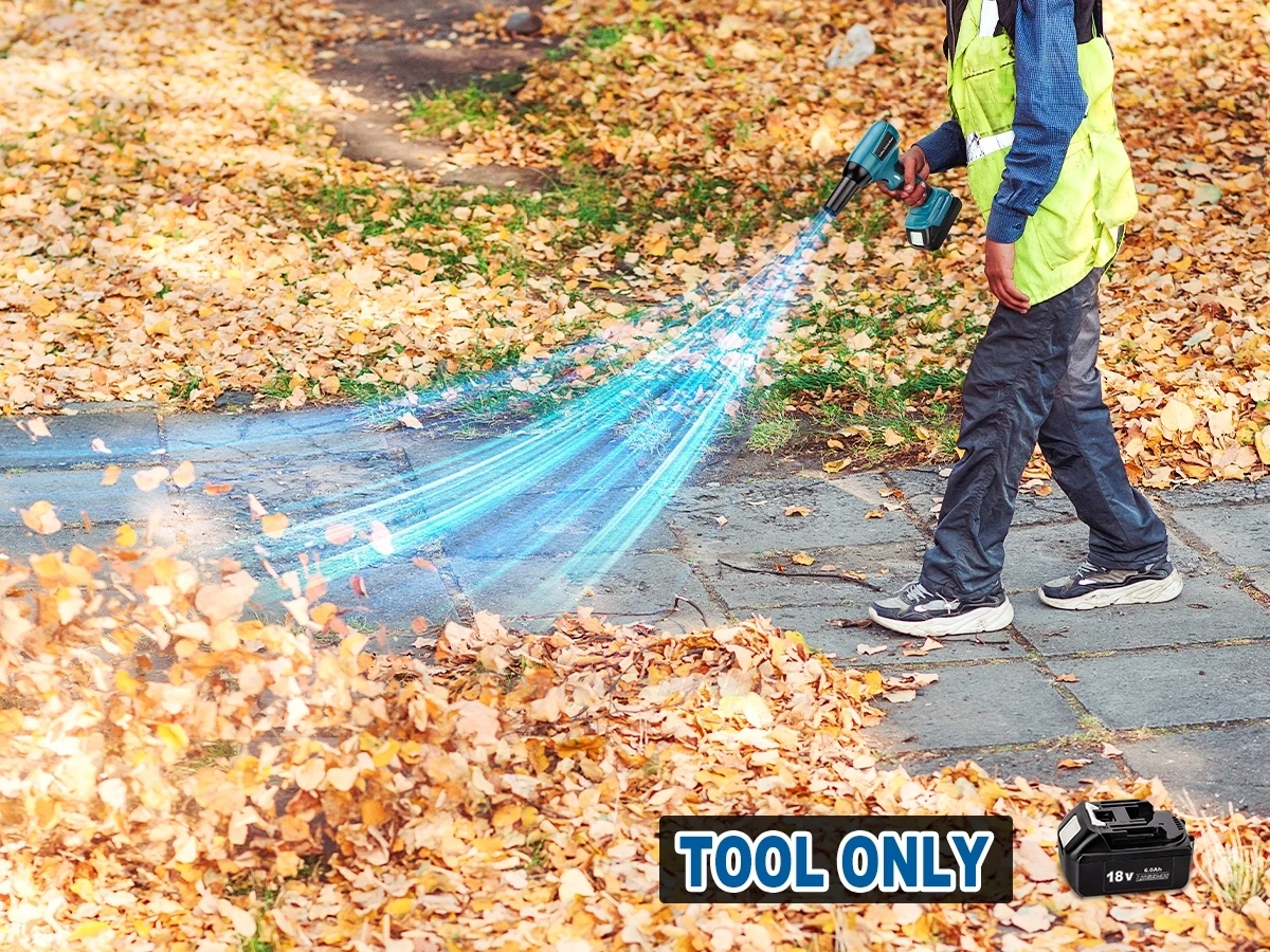 Cordless Leaf Blower for Makita 18V Battery 130000 RPM 425MPH High-Speed Brushle