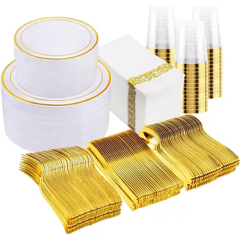 2233-9d6e60.jpg Luxury gold dinnerware set for 100 guests table setup