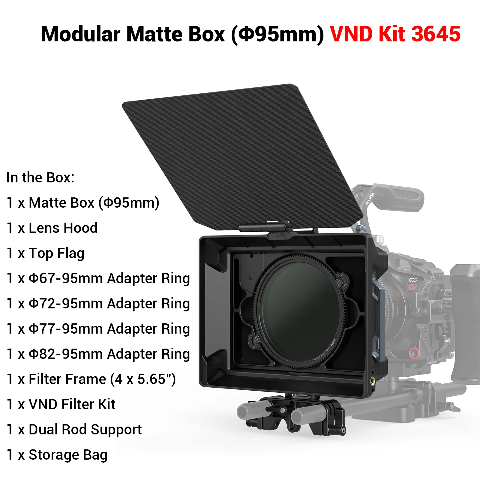 SmallRig 多機能モジュラーマットボックス(Φ95mm)VNDキット SmallRig 多機能モジュラーマットボックス(Φ95mm)VNDキット