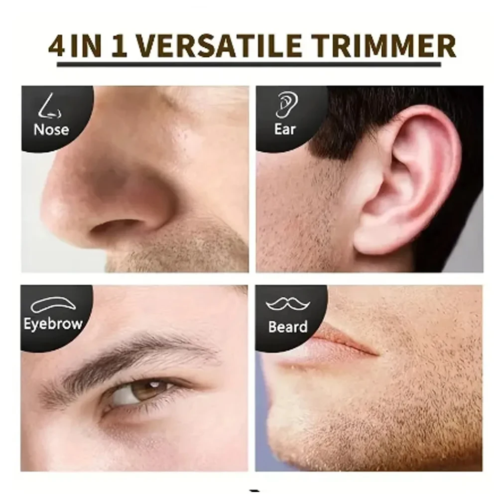Nose Trimmer Beard Trimer Men Shaver Eyebrow Grooming Set Kemei-6630 Nose Hair Trimmer Ear Cleaner Rechargeab hair trimmer
