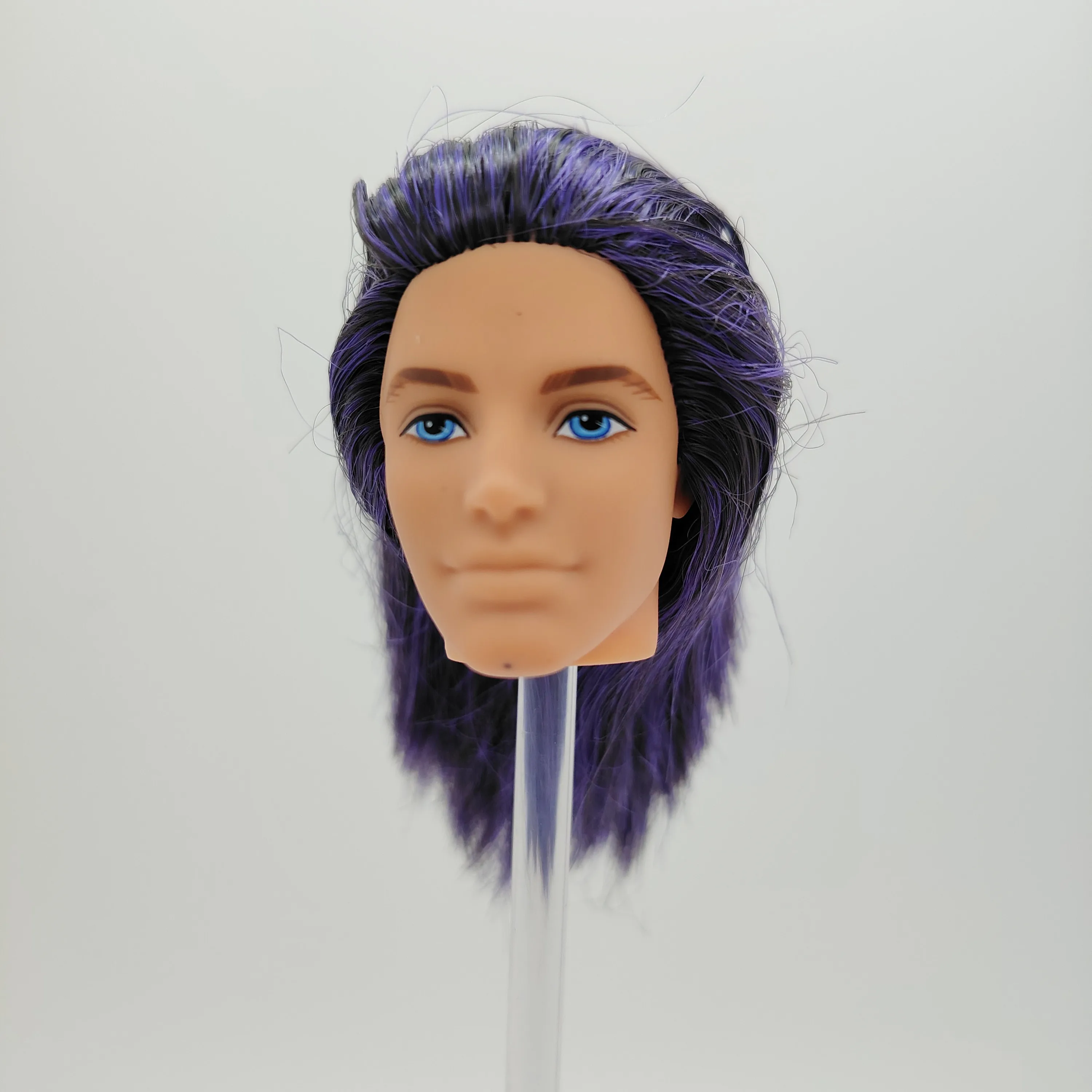 

Fashion 12 inch Tall Hair Rerooted Young Man Male 1/6 Scale Doll Head A