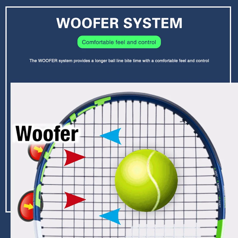 Babolat Lightweight Tennis Racquet Carbon Adult Training Women Men Non-Slip Equipment Racket Professional Padel withBackpack Bag
