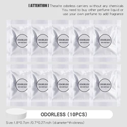 DIY Perfume Odorless Airplane Fan Car Air Freshener Decoration Aroma Vent Clip Fragrance Diffuser (10 Carriers Odorless)