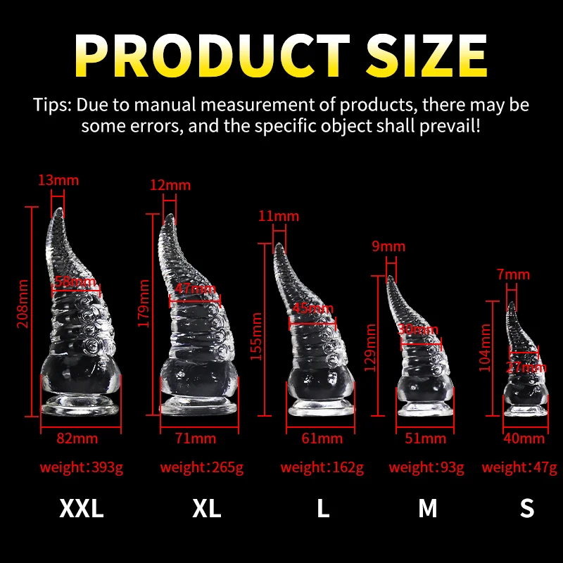 Sex toys Tentacle Dildo Octopus Animal Tpe/Silicone/Glass Anal Plug Progressive Vaginal Dilators Monster Penis Big Buttplug