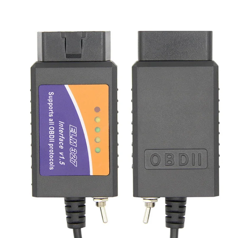 Top quality 100% PIC18F25K80 Chip super ELM327 V1.5 USB Switch ELM 327 CAN/MS CAN For scan OBD2 Diagnostic Scanner 4