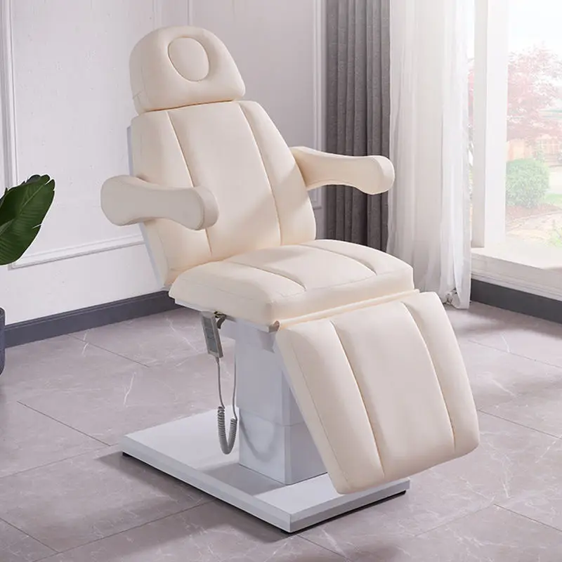 Luxury gold esthetician massage table beauty salon furniture lash bed cosmetic electric spa