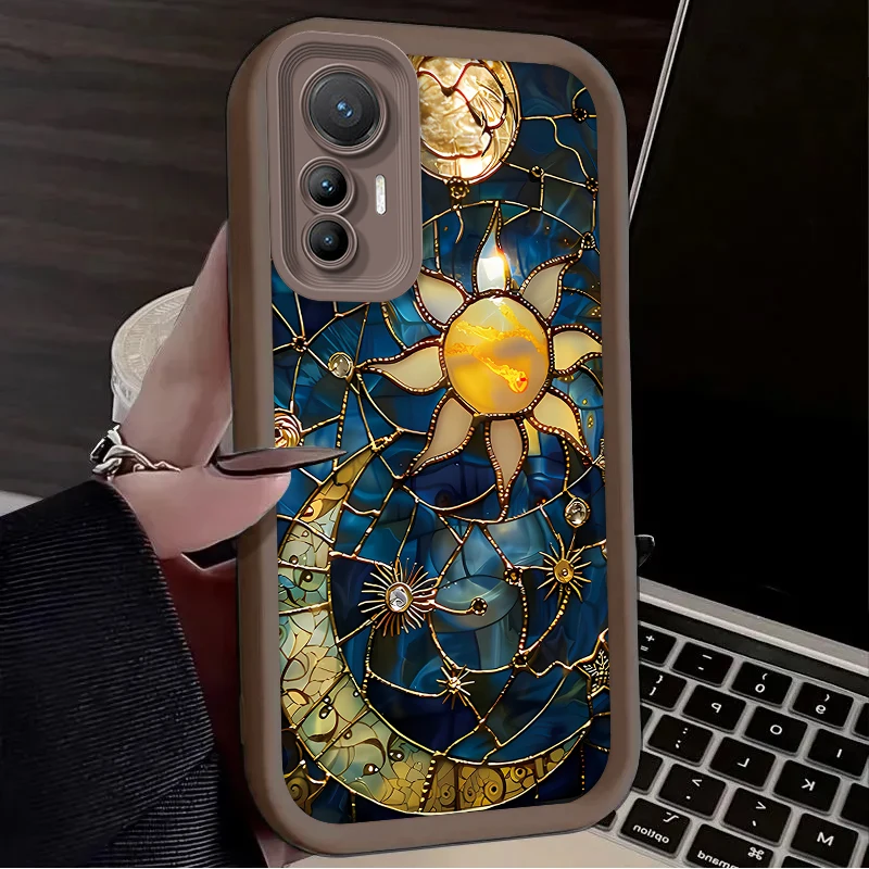 Aesthetic Sun & Moon Design TPU Phone Case