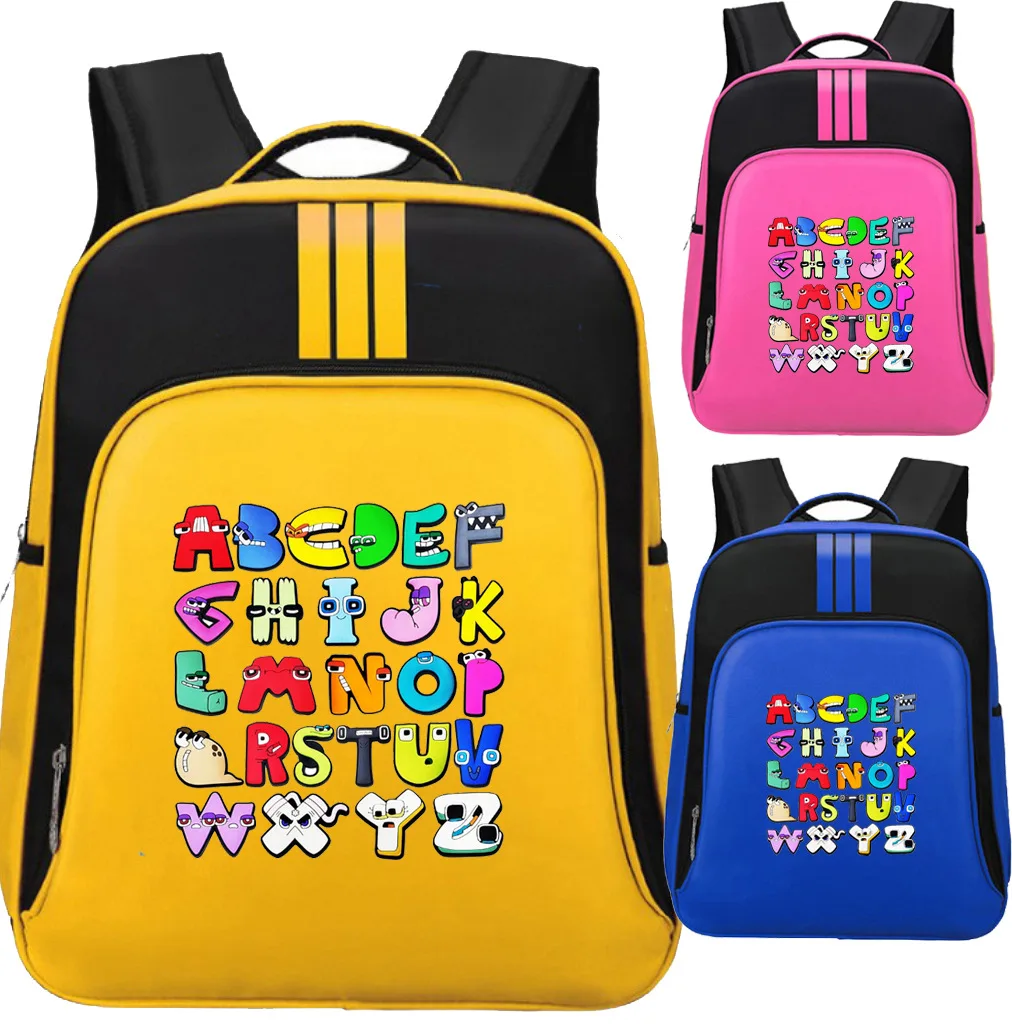 

New Alphabet Lore Letter Legend Game Elementary and Middle School Students School Bag Backpack Children's Cartoon