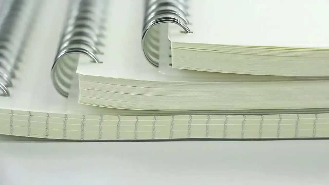 Cahier A5 B5 à spirale, 80 feuilles, reliure, licence, couverture  transparente, grille de ligne, page intérieure vierge, recharge de papier,  journal, carnet de notes - AliExpress, image size:1280x720