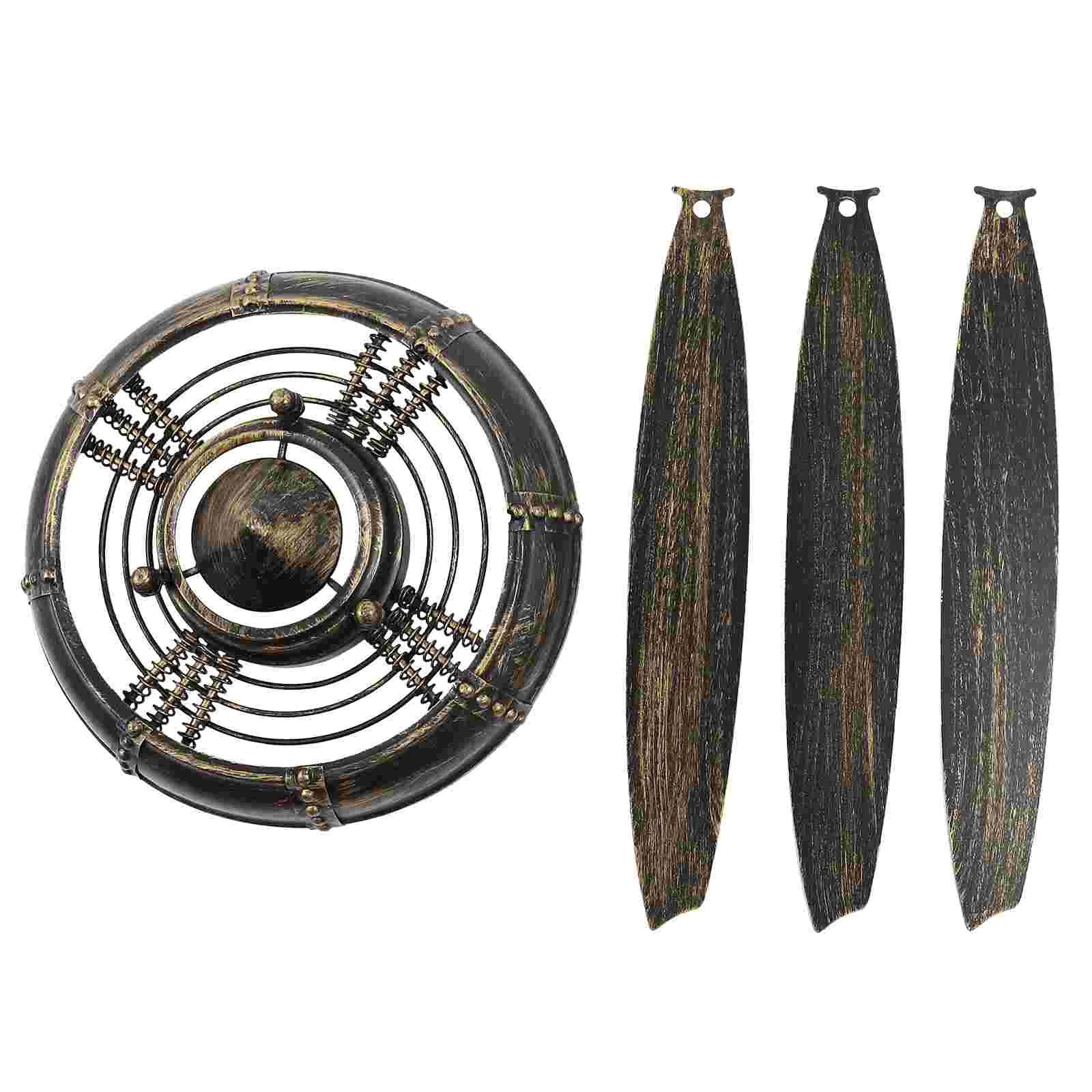 

Retro Industrial Style Aircraft Propeller Wrought Iron Art Wall Hanging Ornaments Bar Internet Cafe Decoration