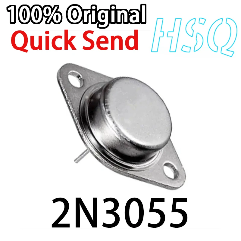 

5PCS 2N3055 High Power Gold-Sealed Triode Cap TO-3 Ignition/Transistor