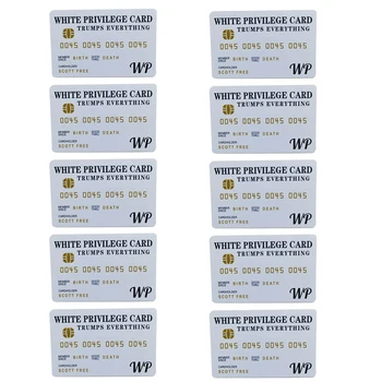 10 PCS 화이트 Privilege 카드 트럼프 모든 신용 카드 세트, 지갑 삽입 카드 로맨틱 카드 비즈니스 선물