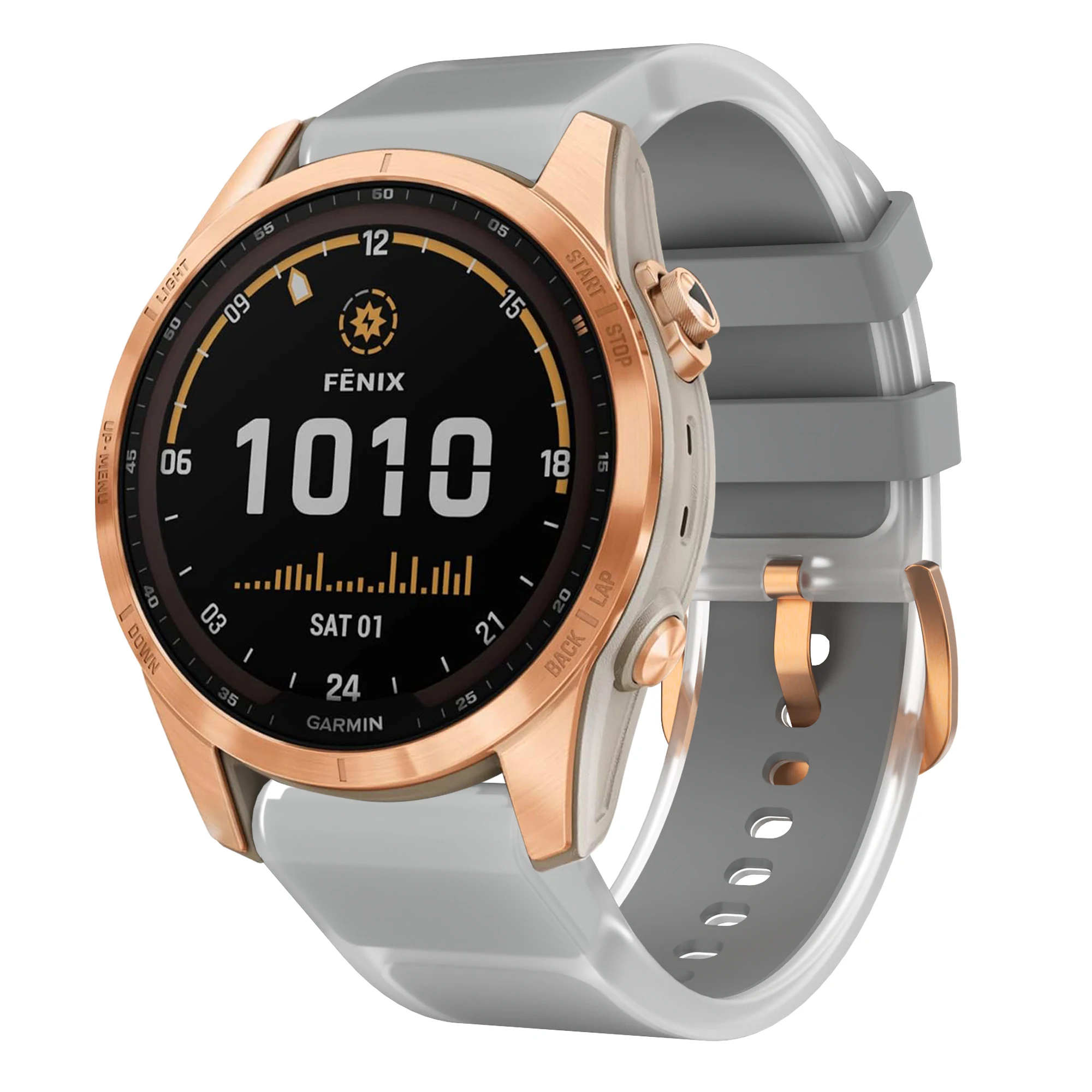 Quick Release Clear Glacier Silicone Watch Band - 20mm Strap