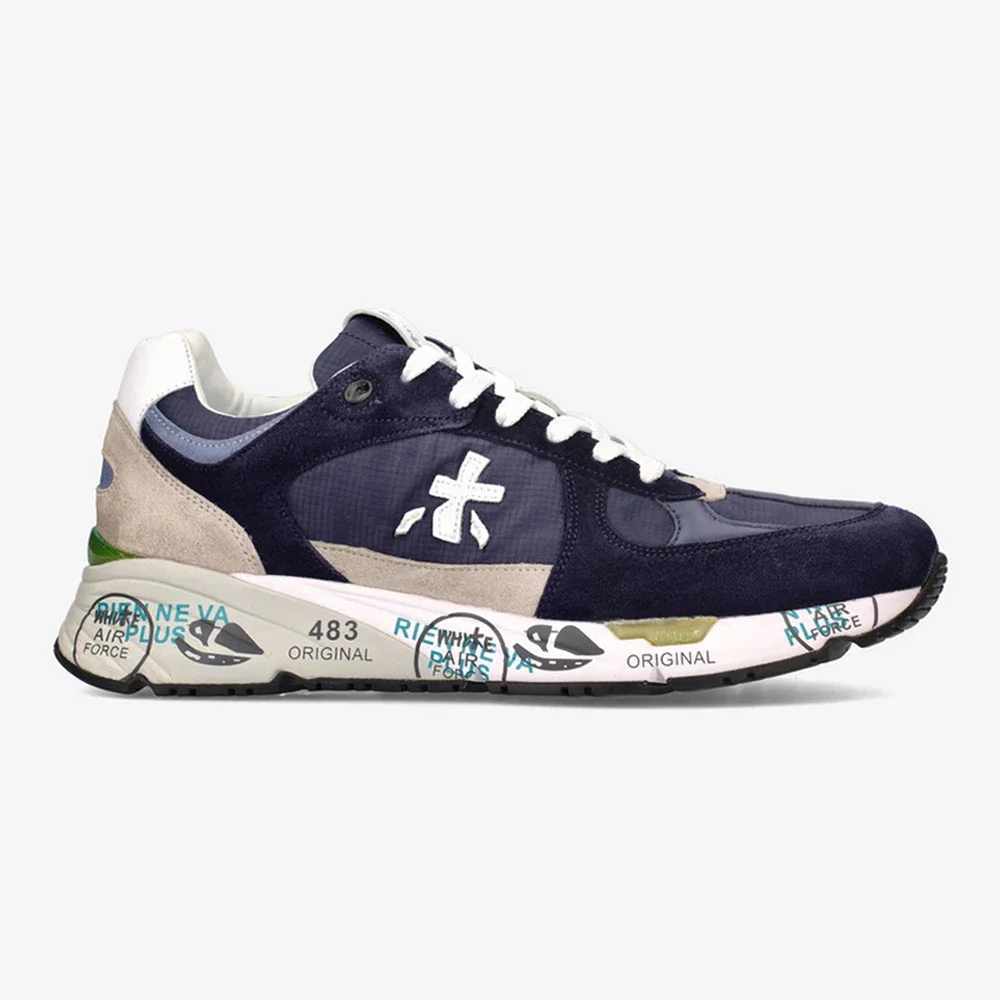 Premiata Moda Uomo Leggero Lusso Retrò Pelle Scamosciata Scarpe Sportive Casual Alla Moda Versatile Maglia Traspirante Scarpe Da Jogging Leggere