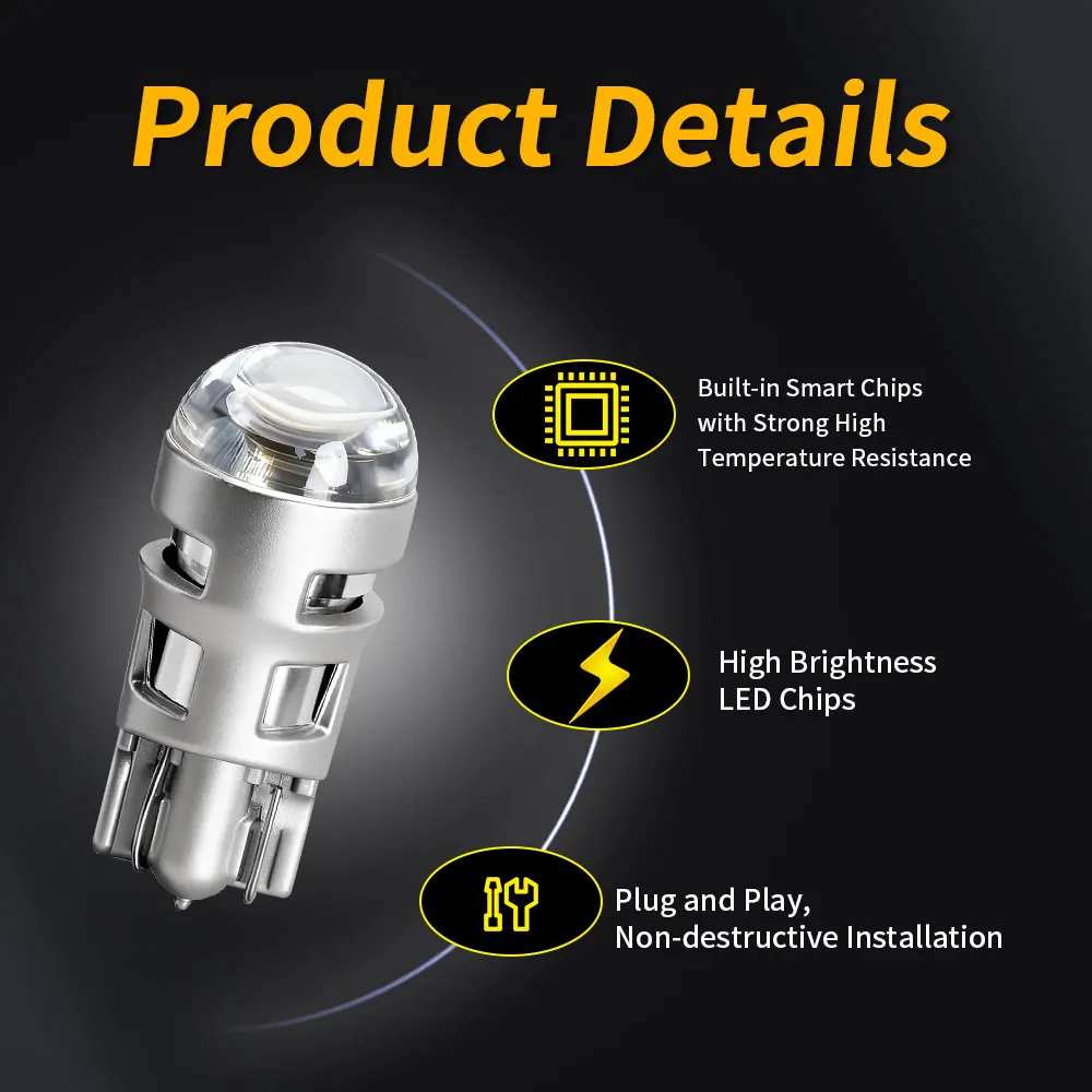 Ultra Bright T10 LED Signal Lamp Bulbs