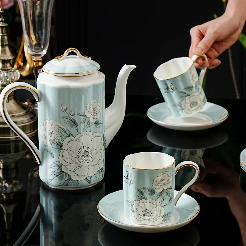고품질 독창적인 세라믹 커피잔 커피 세트 도자기 차 세트 접시 텀블러 타니아 세라믹 식기류 유리 제품